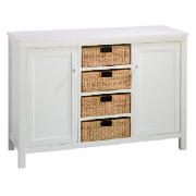 Manila 4 Drawer 2 door Sideboard, White