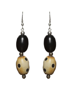 Wooden Bead Earrings