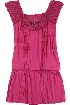Crochet Trim Dress