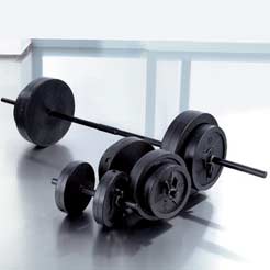 Marcy 50kg Vinyl Dumbbell / Barbell Set