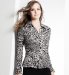 Long Sleeve Animal Print Blouse