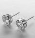 Platinum Plated Sparkle Stud Earrings