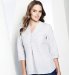 Pure Linen Turn-Up Sleeve Pintuck Blouse