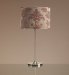 Brushed Silver Damask Table Lamp