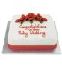 Red Classic Rose Cake