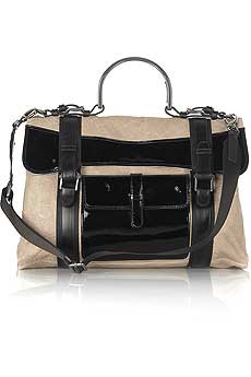 Patent trim satchel