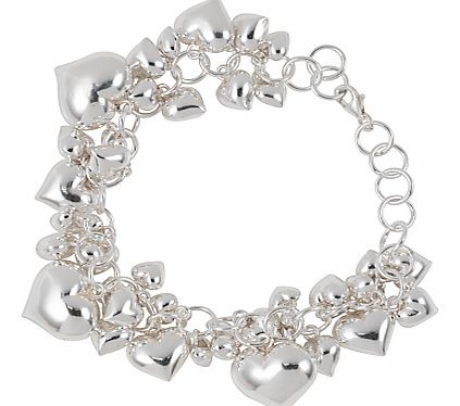 Silver Heart Charm Bracelet