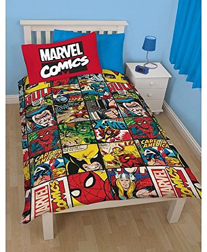  DEFENDERS SINGLE DUVET COVER SET REVERSIBLE OFFICIAL IRON MAN BIRTHDAY CHRISTMAS GIFT- DUVET COVER AND PILLOE CASE (MCD1)