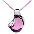 Vanita`- Amethyst Murano Glass Stone Pendant