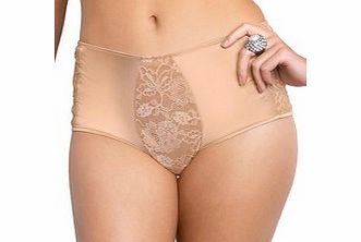 Harem nude high-waist briefs