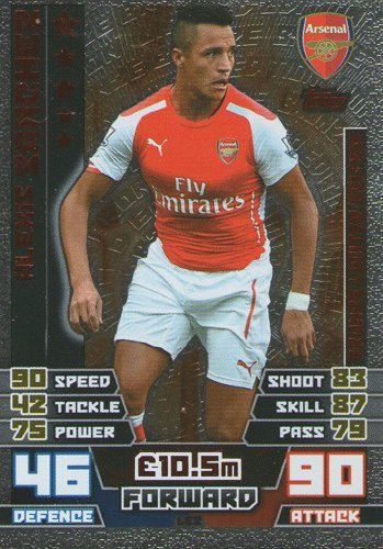 2014/2015 Alexis Sanchez 14/15 Bronze Limited Edition