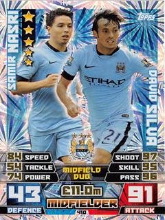 2014/2015 Samir Nasri / David Silva 14/15 Duo Card