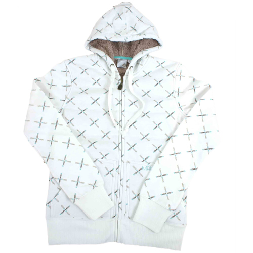 Ladies Matix Asher Meghan Zip Hoody Vanilla