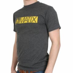 Mens Matix Linear Tee Charcoal Heather