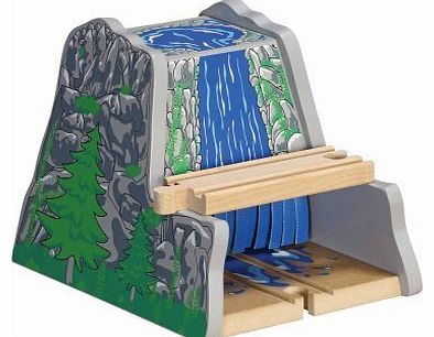 Maxim Wooden Railway Train Set Waterfall Tunnel Brio and Thomas Compatible