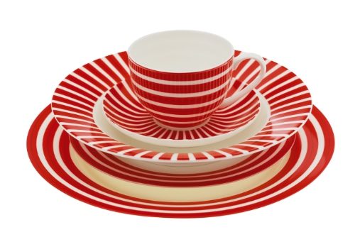 Cashmere Allegro Rouge 20 Piece Dinner Set