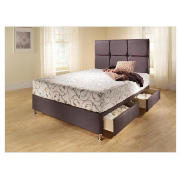 Double 4 Drawer Divan Bed Base, Steel