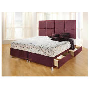 Super King 4 Drawer Divan Base, Damson