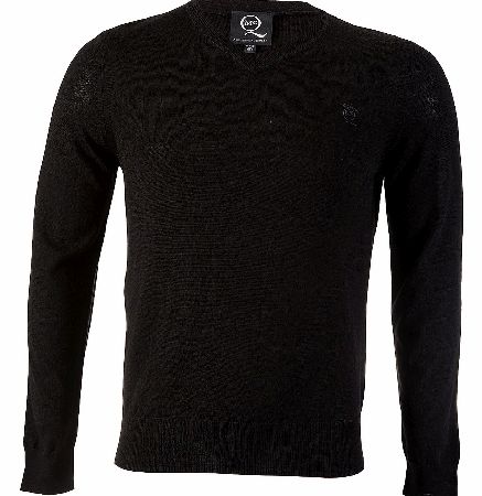 Alexander McQueen Elbow Patch V-Neck Jumper