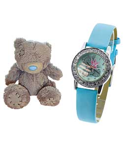 Ladies/Girls Plush Soft Bear and Watch