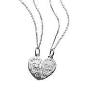 SILVER BEST FRIENDS PENDANT