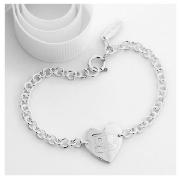 Sterling silver heart bracelet