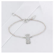 STERLING SILVER TATTY TEDDY BRACELET