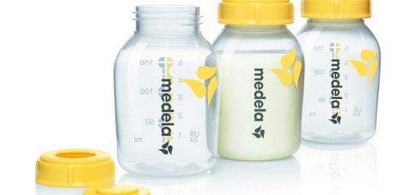 Medela Breastmilk Storage Bottle, Pack of 3,