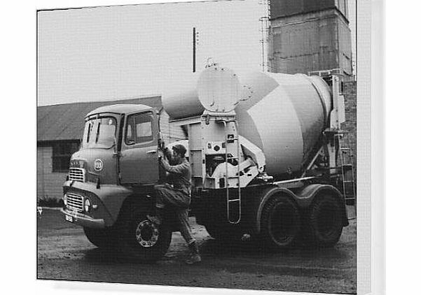 Media Storehouse Canvas Print Of Concrete Transporter