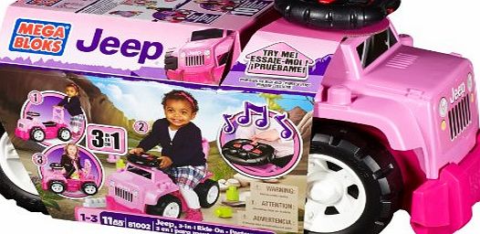 Mega Bloks 3-in-1 Jeep Ride On (Pink)