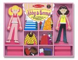 Melissa & Doug Melissa and Doug Magnetic Wooden Dress-Up Dolls Abby and Emma