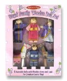 Melissa and Doug Royal Family Wooden Doll Set