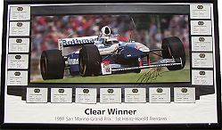 Memorabilia Signed Frentzen ``Clear Winner`` Poster