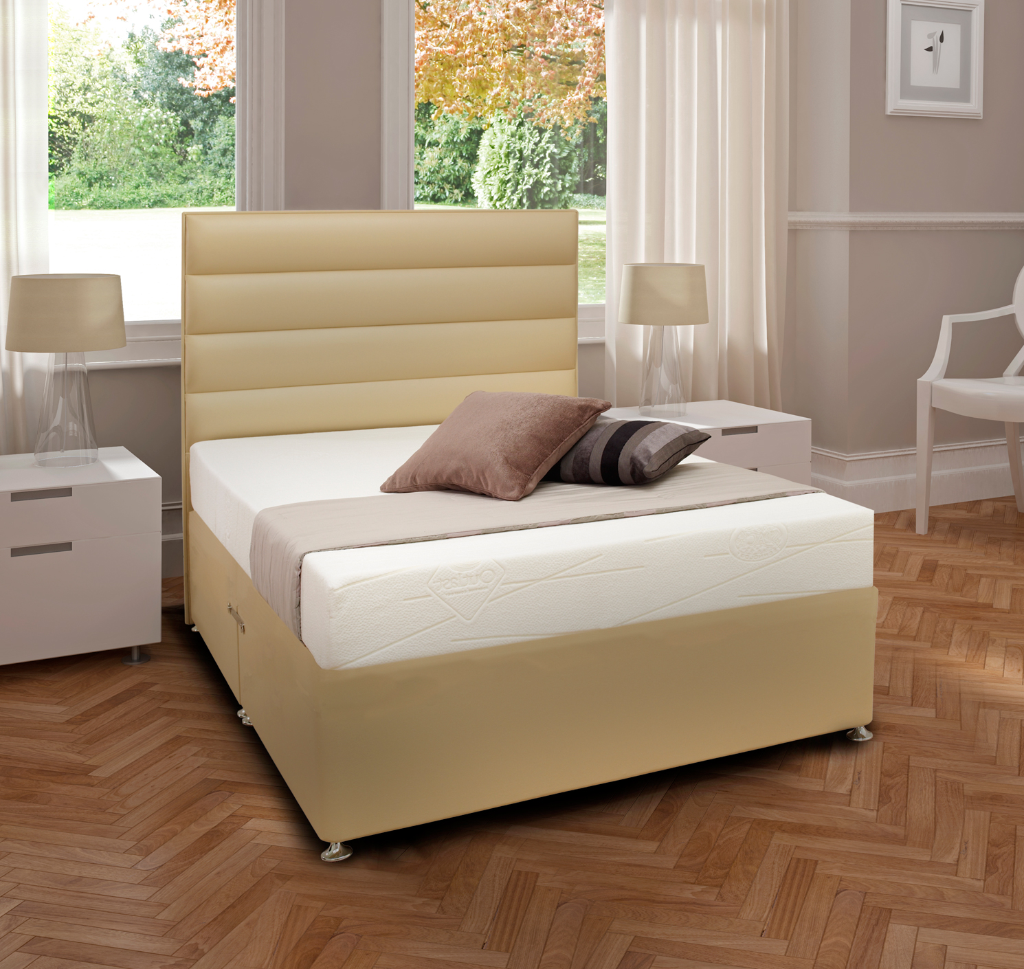 Deluxe Faux Leather Double Divan