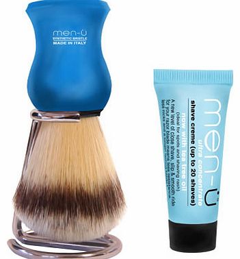 Premier Shaving Brush and Stand - Blue