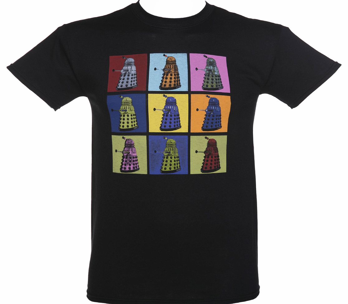 Black Doctor Who Dalek Psychedelic Squares