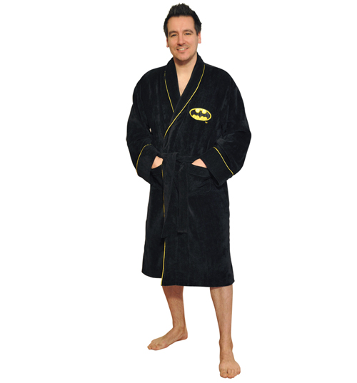Black Fleece Batman Emblem Bath Robe
