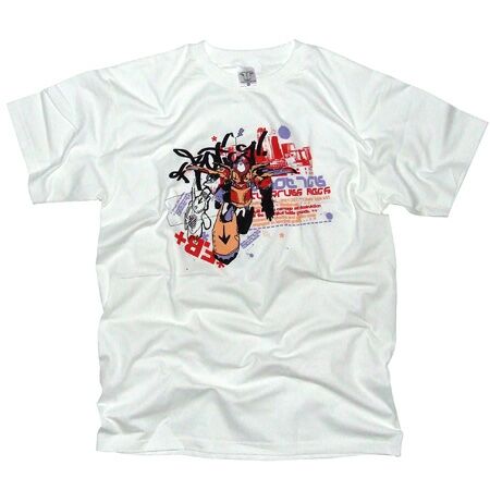 Funkrush Funkbotics White T-Shirt