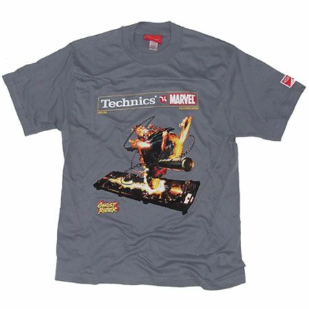 Marvel vs Technics Ghost Rider Grey T-Shirt