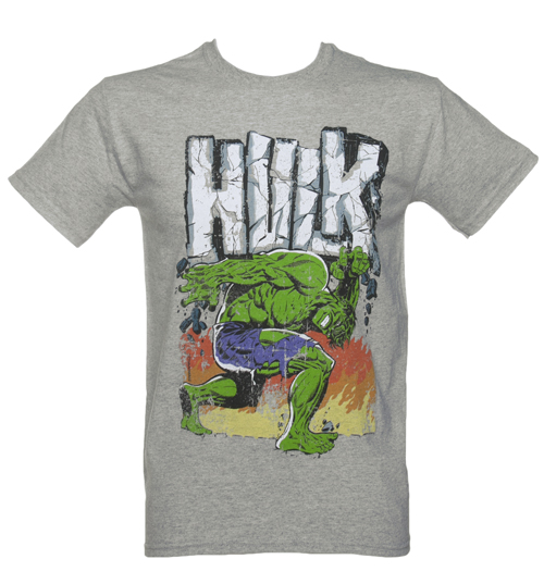 Grey Marl Incredible Hulk Boulder Logo