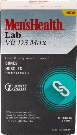 Men`s Health, 2102[^]0107135 Mens Health Vit D3 Max 12 Tablets 3 Month Supply