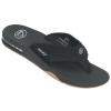 Reef Fanning Flip-Flops. Black/Silver