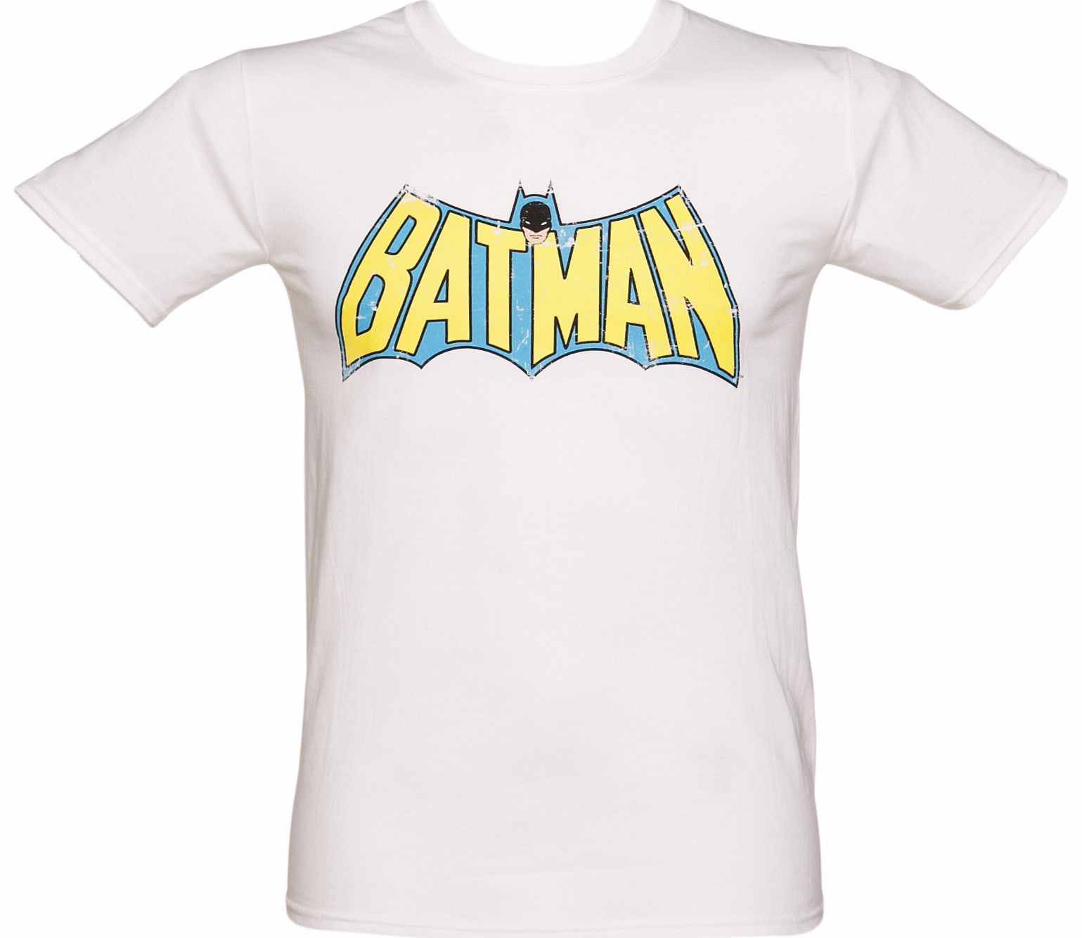 White Batman Winged Logo DC Comics T-Shirt