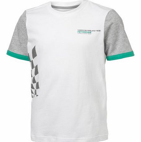 Formula One Team Kids White T-Shirt XX-Small