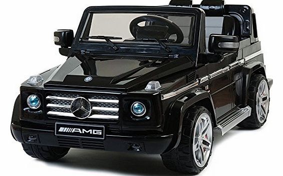 Black Mercedes G55 AMG 12V Kids Electric Jeep