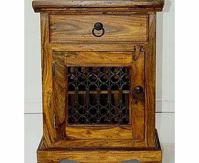 Indian Jali Thakat Gothic Bedside Cabinet