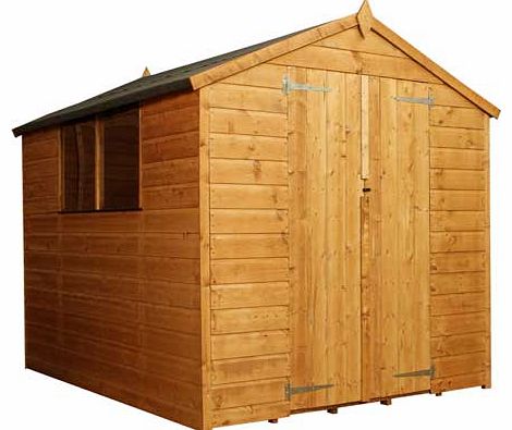 Mercia Garden Shiplap Apex Double Door Shed 8 x