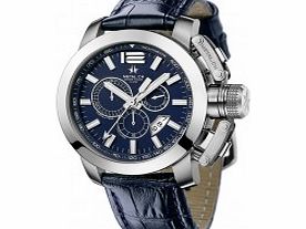 Mens Chrono Dark Blue Watch