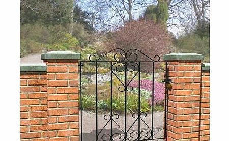 Metpost Ludlow Scroll Single Steel Gate - 77x93cm