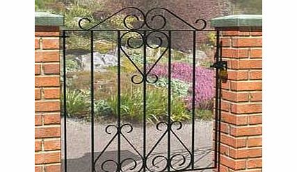 Metpost Ludlow Scroll Single Steel Gate - 84x93cm